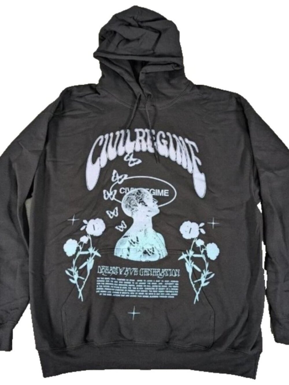 Civil Regime Dreamwave Generation Mens Hoodie Black Large